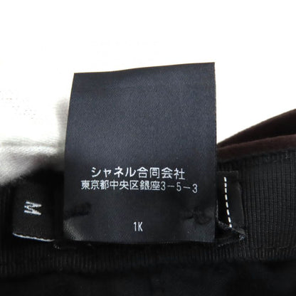 CHANEL 23AW Goatskin Bucket Hat With Coco Mark Hardware Hat Brown M With Box