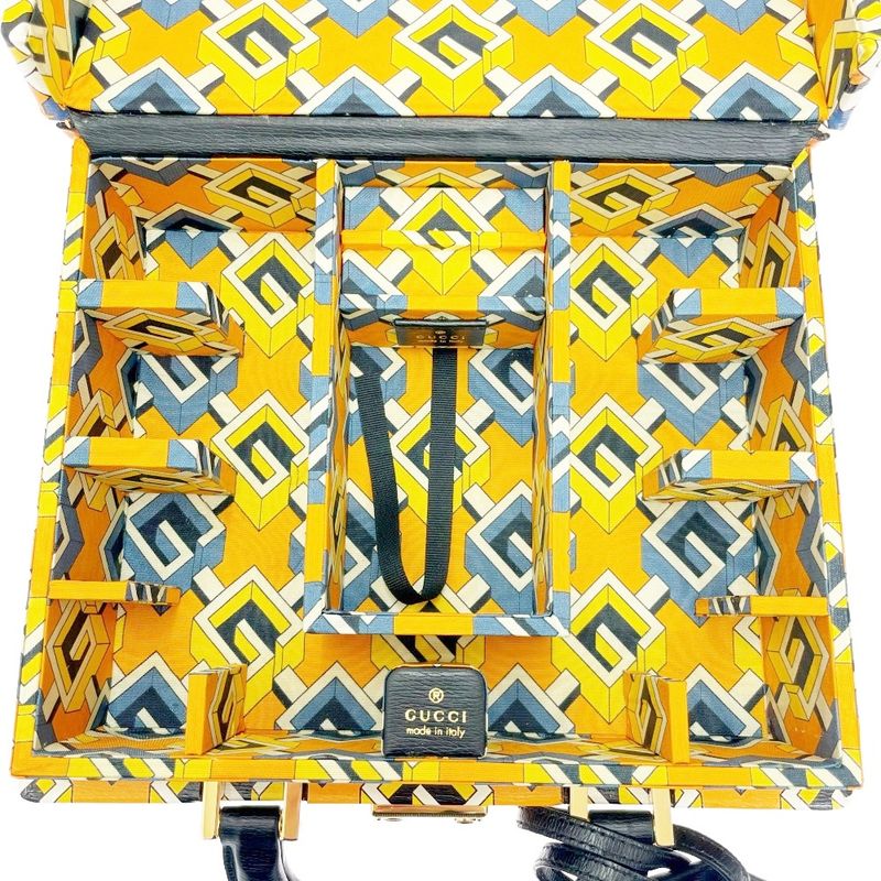 Gucci 662474 Poker Set with Box Geometric G Orange 353358