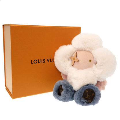 Louis Vuitton Monogram Flower Deux Viviennes Gi0445 Plush Leather Plush White