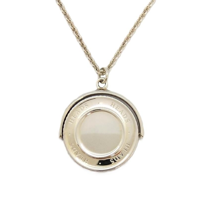 Tiffany & Co Tiffany & Co Heads TAIL Coin Medal Necklace Sv925 166g Silver 2003