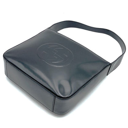 Gucci 000 1046 0506 Shoulder Bag One Shoulder Black Enamel Leather Women