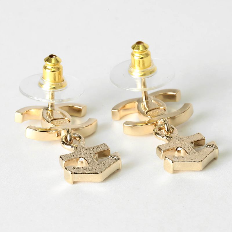 Chanel Earrings Anchor HOOP Gold