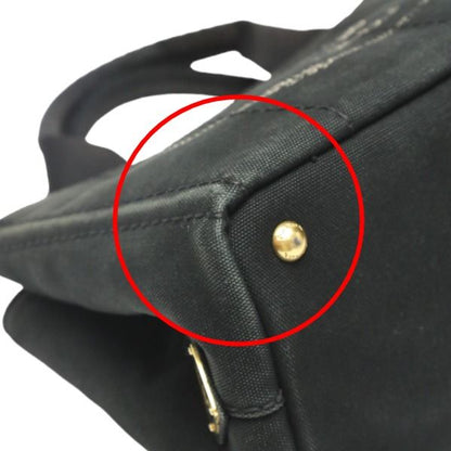 Prada 1 Bg439 Tote Bag Canapa Mini Black