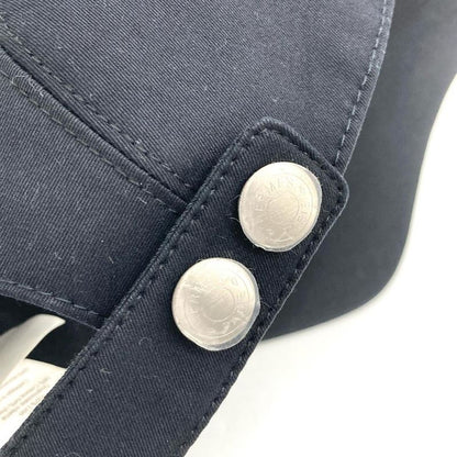 Hermes Nevada Seahorse 59 Cap Cotton Polyurethane Navy Men's