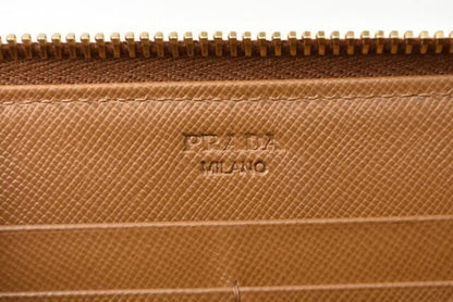 Prada Wallet Prada Long Wallet 1m0506 Saffiano Metal Shape Pressed Leather