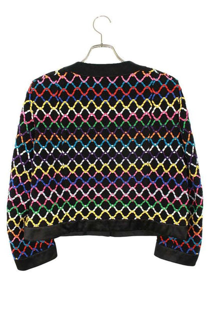 Chanel P72503v64213 Coco Mark Button No Collar Jacket Women's 42