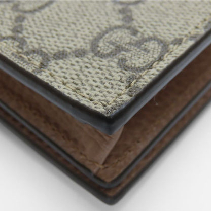 Polar Gucci Bifold Wallet 658610 GG Marmont GG Supreme Canvas Leather Dusting