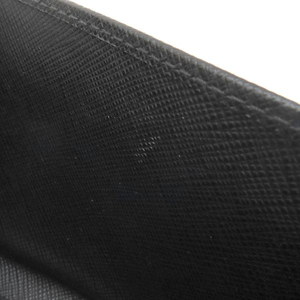 Prada Long Wallet Ribbon Flap Wallet Saffianoleather Black Goldhardware Black