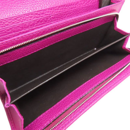 Gucci Half Horsebit Long Wallet With Coin Purse Leather Women