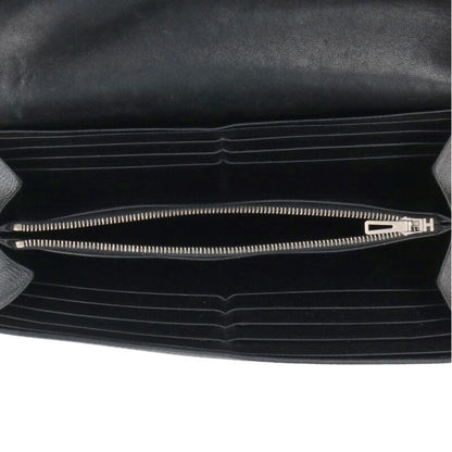 Hermes Constance Long □R Engraved Svhardware Vaux Epson Wallet Men's