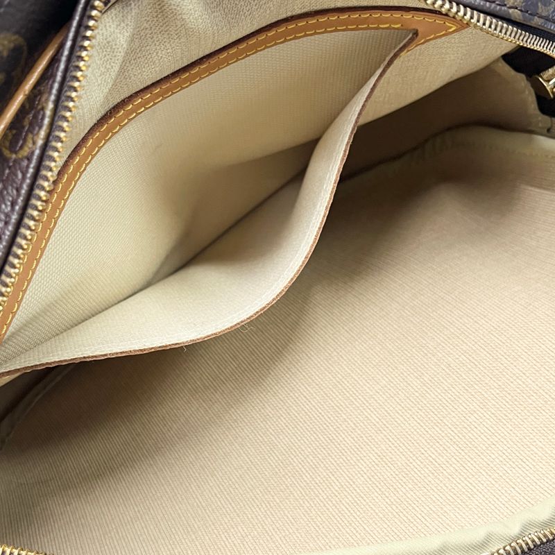 Louis Vuitton Shoulder Bag Reporter PM Monogram Leather Brown