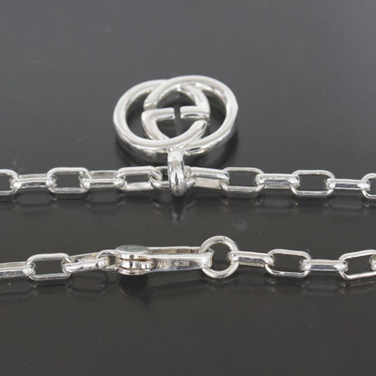 Gucci G Logo Necklace Silver 925 Unisex E1033
