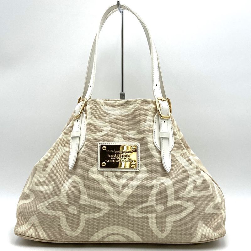 Louis Vuitton M95674 Taisienne PM Tote Bag Beige Canvas/leather
