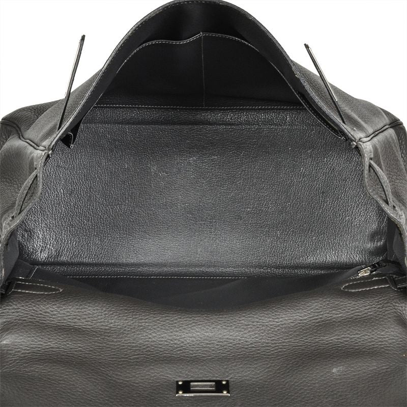 Hermes Kelly 35 Handbag Togo Engraved □H Graphite Internal Stitching
