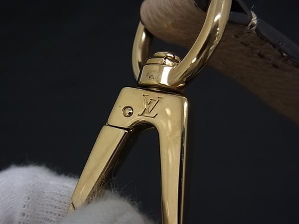Louis Vuitton Leather Shoulder Strap For Bag Shoulder Belt Beige Fs2496