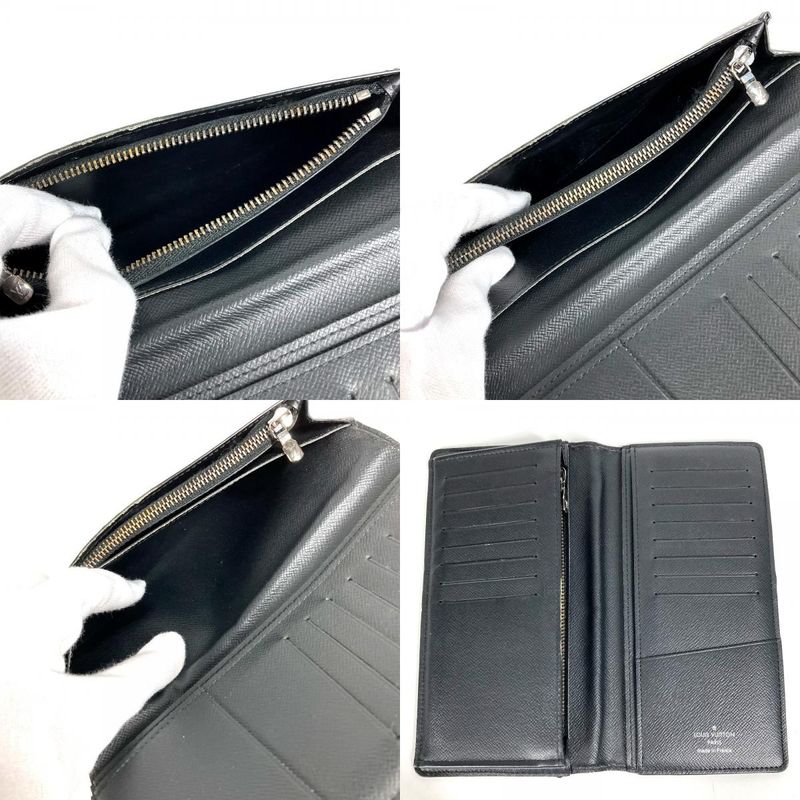 Louis Vuitton Long Wallet Portefeuille Blazer M61697 Monogram Eclipse Canvas