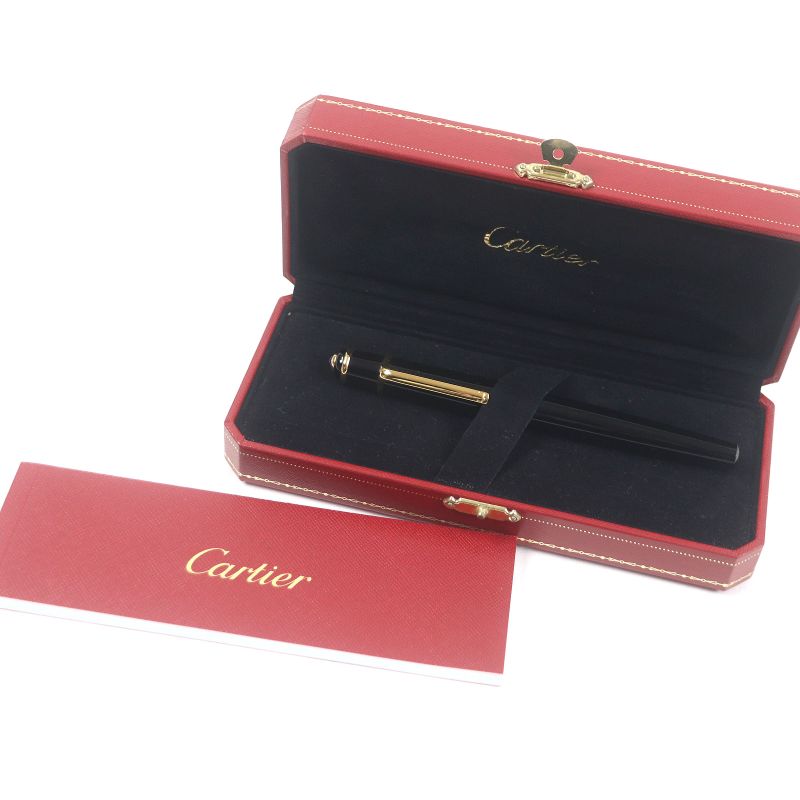 Cartier Diabolo De Cartier Blue Gemstone Nib 18k M Nib Capped