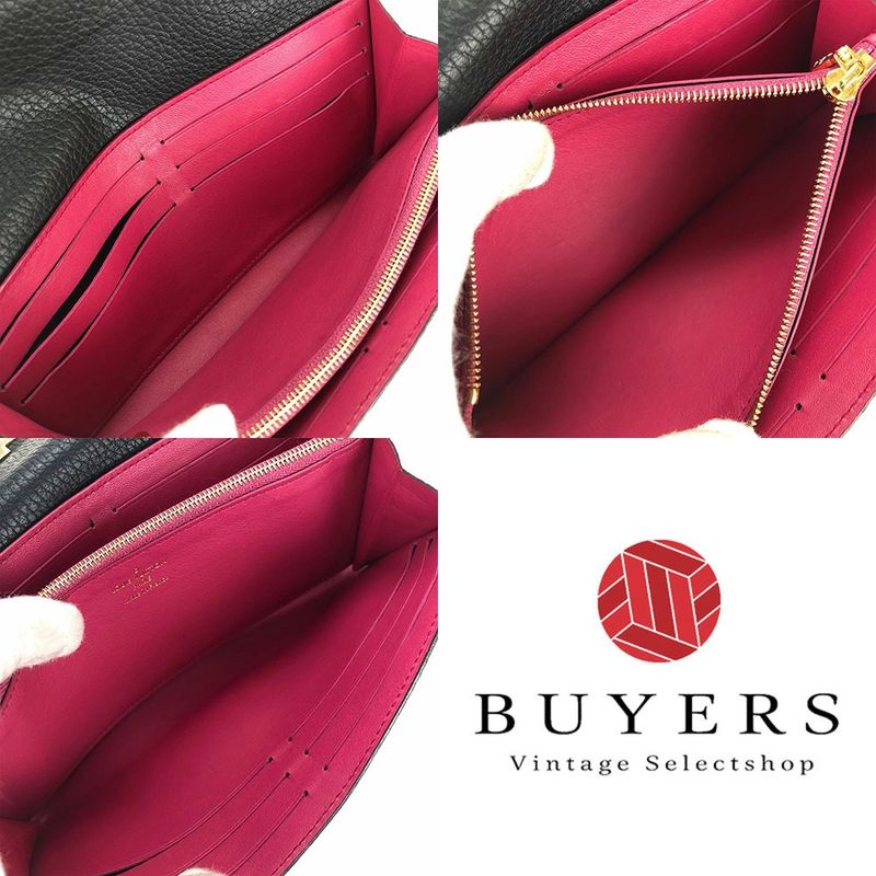 Louis Vuitton Long Wallet Portefeuille Capucines Louis Vuitton M61248 Black