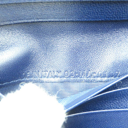 Christian Dior Bee Leather Gold Hardware Navy Blue Bifold Wallet 1128 Christian