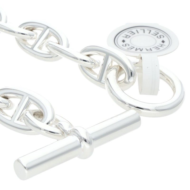 Hermes Chaine D'ancre TGM Chaine D'ancre TGM Silver Bracelet Men's 12link