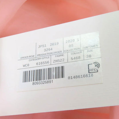 Gucci 20SS 616556 100% Silk Short Sleeve Oversized Sheer Shirt Salmon Pink 36