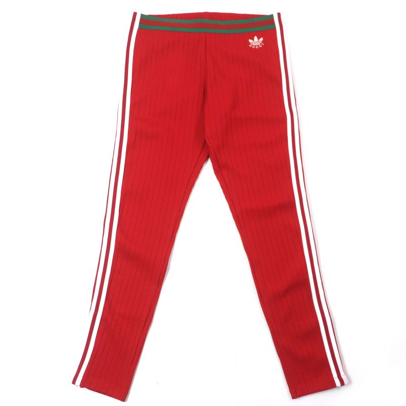 Gucci×adidas Gucci×adidas 700501 Jersey Sweatpants Trefoil Line Logo Embroidery