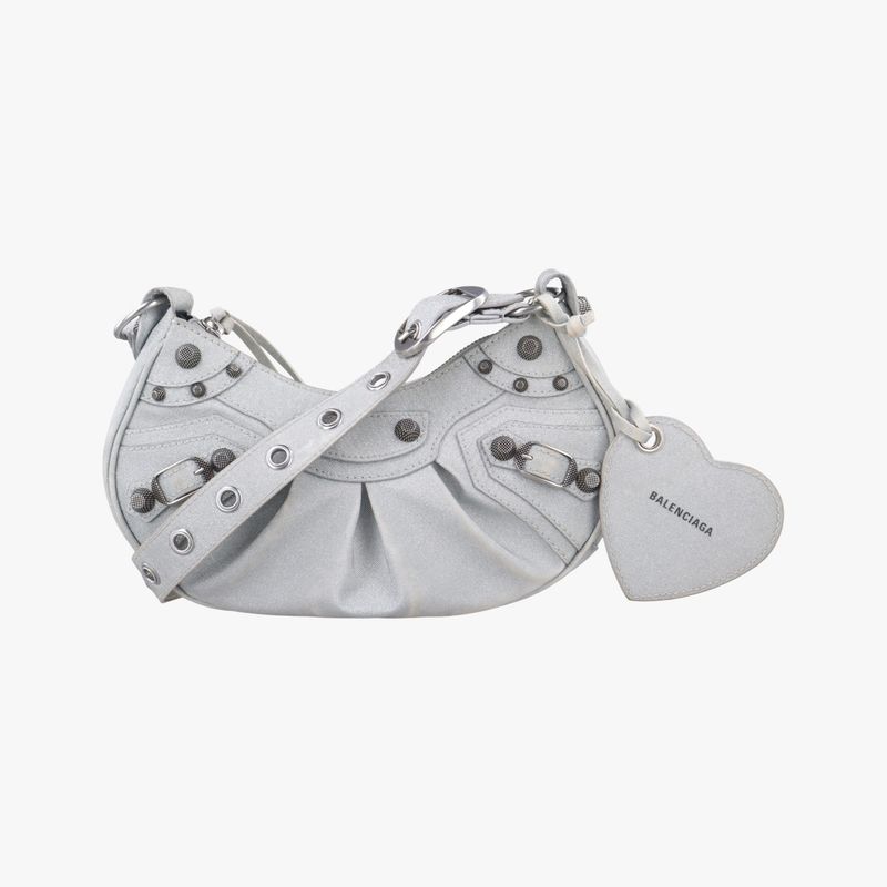 Balenciaga Lucagoire Silver Lambskin 8713098110p535268