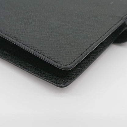 Louis Vuitton Agenda MM Taiga Black Ruler With Refill