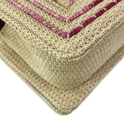 Chanel Shoulder Bag Boy Chanel / Chevron A67085 Beige And Pink Chain Shoulder /