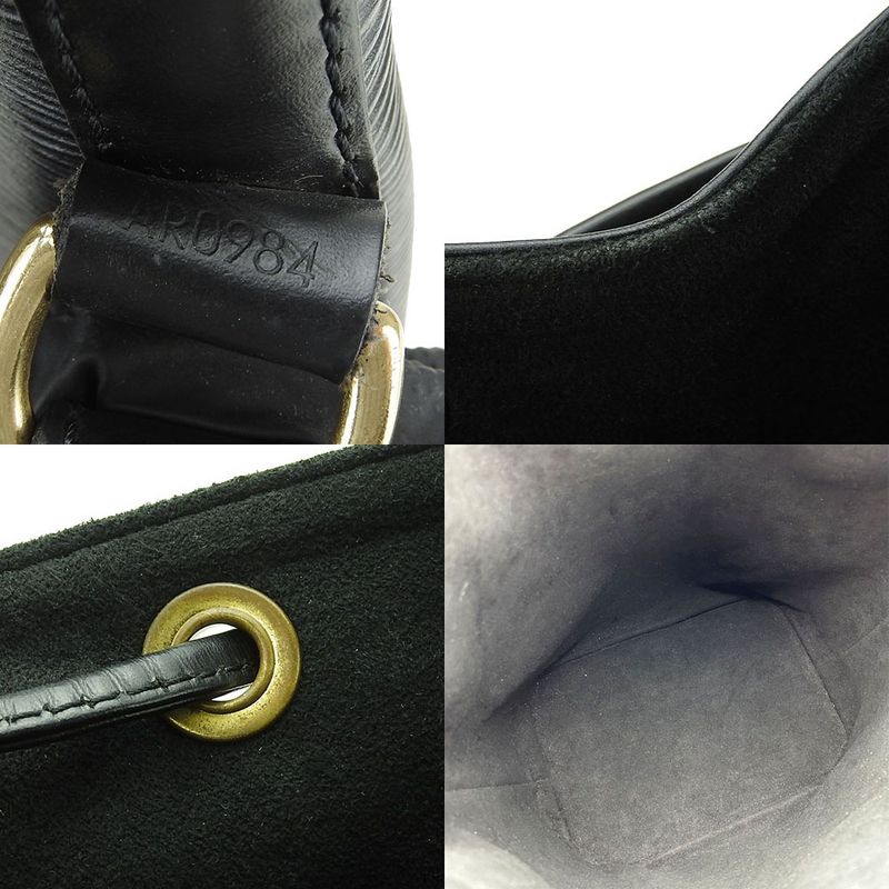 Louis Vuitton Shoulder Bag Noe M59002 Epi Leather Noir Black Gold Hardware