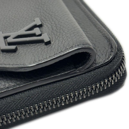 Louis Vuitton Wallet Aerogram Zippy Leather Black