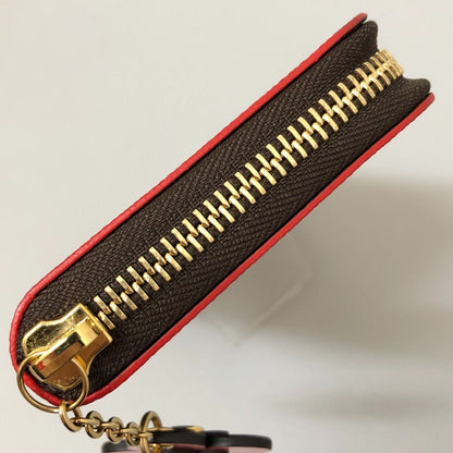 Louis Vuitton Long Wallet Monogram Portefeuille Clemence Flower Charm