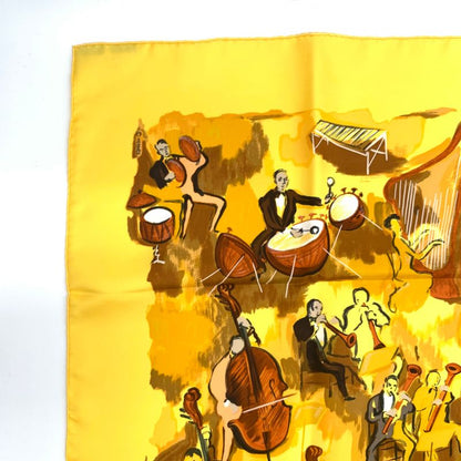 Grade Hermes Carre 90 Concerto Scarf Yellowish