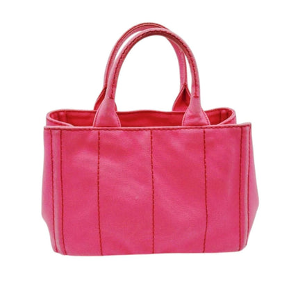 Prada 1 Bg439 Canapa Handbag Mini Tote Bag Pink