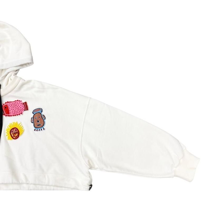 Louis Vuitton X Yayoi Kusama Hoodie Face Patch Cropped Hoodie Rw232j Uj6 Fost15