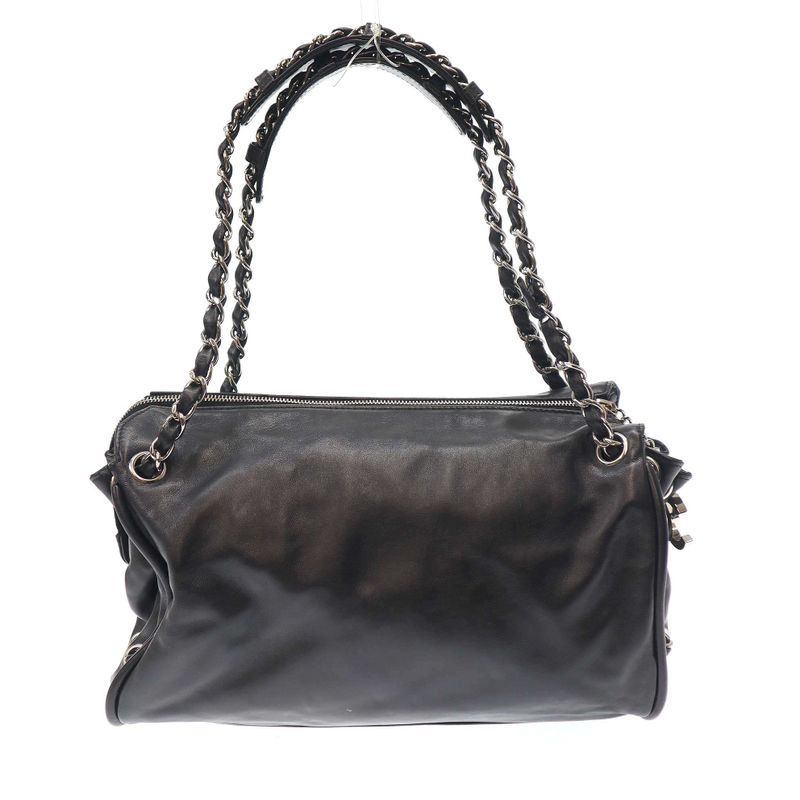 Chanel 2007 Coco Charm Shoulder Bag Coco Charm Lambskin Shoulder Bag Black