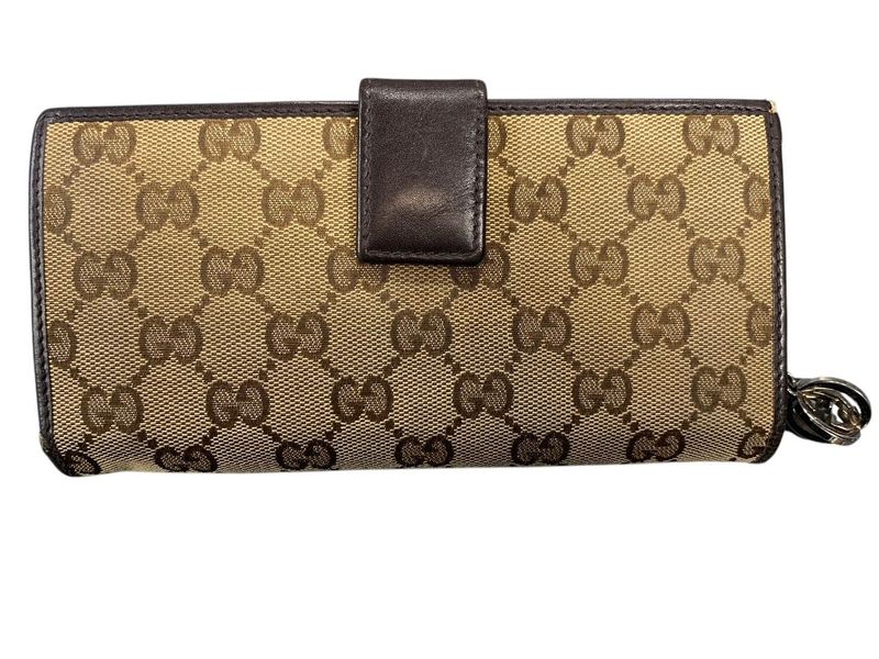 2365 Gucci GG Canvas Long Wallet 233024 Preowned