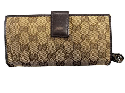 2365 Gucci GG Canvas Long Wallet 233024 Preowned