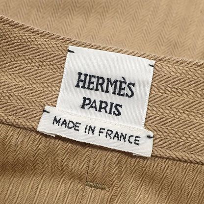 Hermes Skirt Long Skirt Cotton Beige #34 Silver Hardware Light Brown Serie