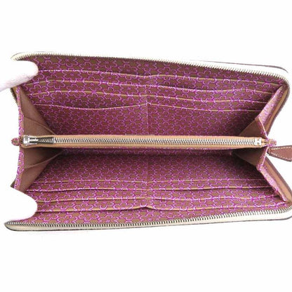 Hermes Round Zipper Long Wallet Azap Long Silk Quin