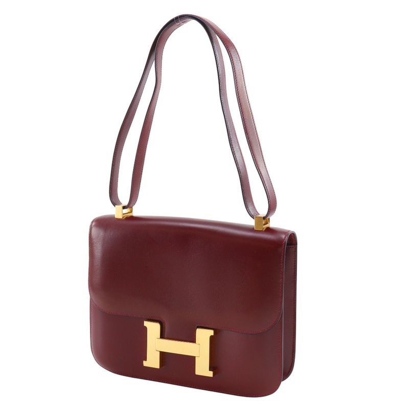 Hermes Constance 23 Box Calf ○K Ladies Shoulder Bag