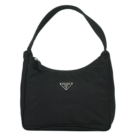 Authentic Prada Nylon Handbag Pouch Black Bag Pre-owned [follow-up Discount