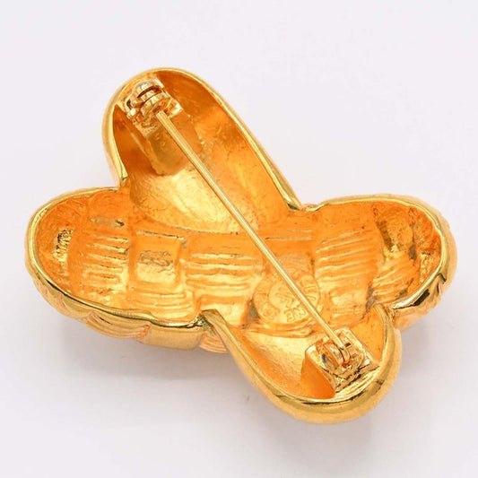 Celine Brooch Corsage Gold Color Accessories Ladies 20k268