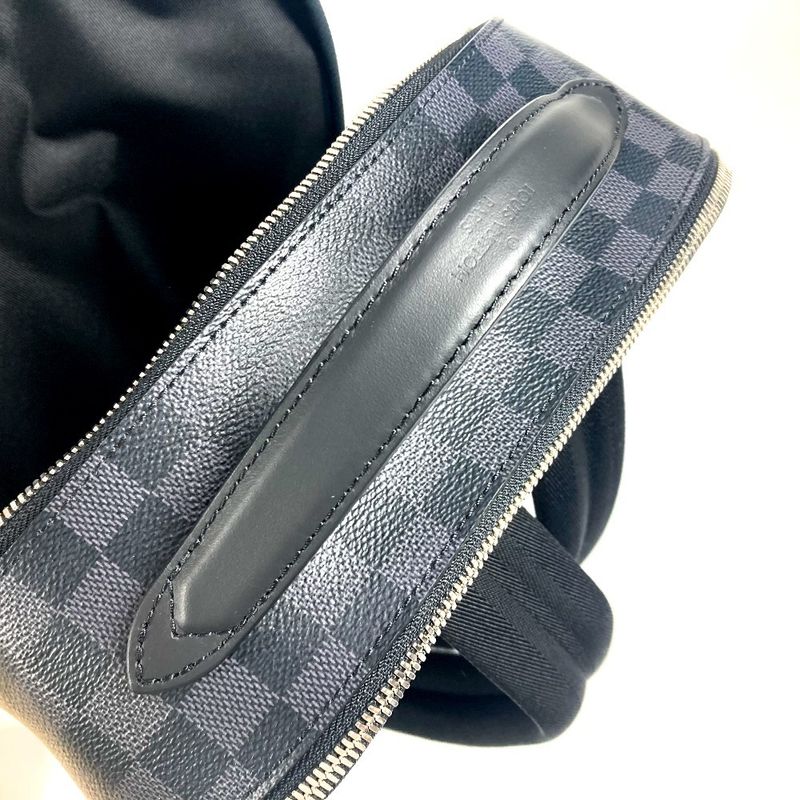 Louis Vuitton Backpack Sac Avenue Backpack N40499 Damier Graphite Canvas Black