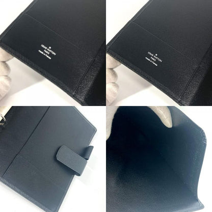 Louis Vuitton Notebook Cover Agenda GM R20232 Taiga Leather Ardoise Black