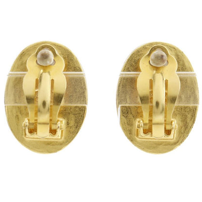Chanel Coco Mark Vintage Gold Plated Green Gold Ladies 18.72g Earrings