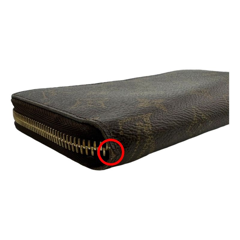 Louis Vuitton M60017 Monogram Zippy Wallet Round Zipper Long Wallet Louis