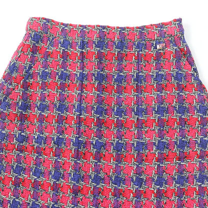 CHANEL P51393v38323 Silk Cotton Coco Mark Button Tweed Tight Skirt Multicolor