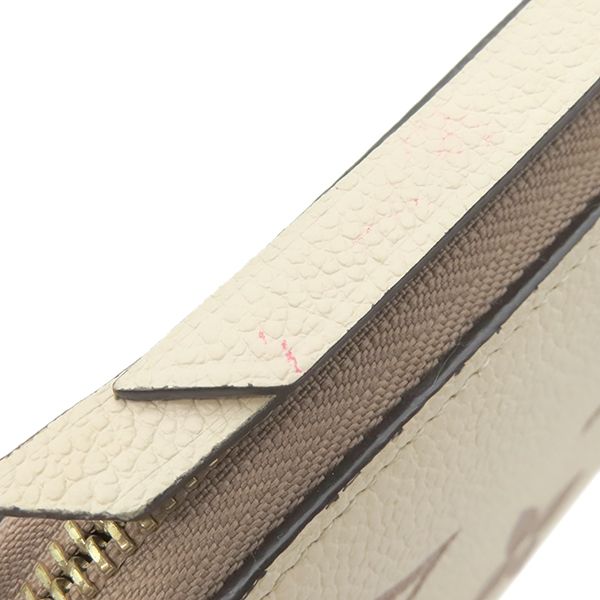 Louis Vuitton Long Wallet Zippy Wallet Bi-Color Monogram Empreinte Cles Creme X