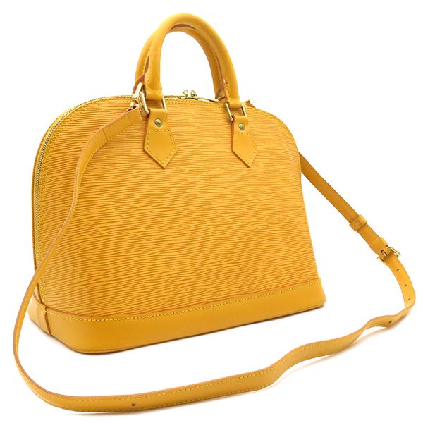 Louis Vuitton 2way Bag Alma Epi Leather Tassili Yellow Gold Hardware Yellow